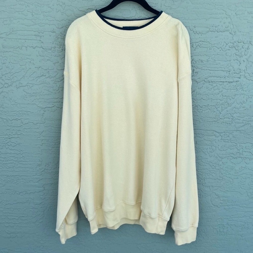 Sope Creek Mesh Crew Sz L Pull Over Sweater